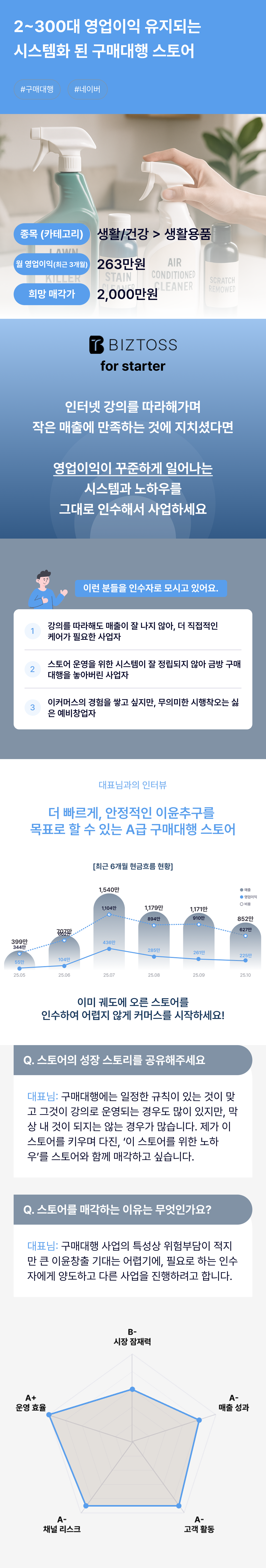 비즈토스 상세 정보